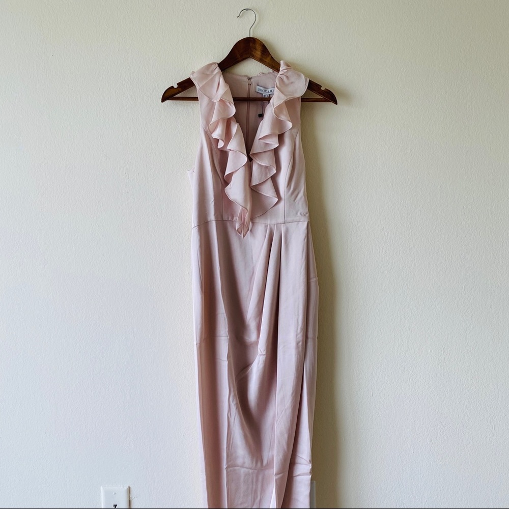 Revolve Shona Joy Plunged Frill Dress - Picture 2 of 15